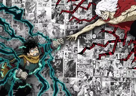 Konflik Utama MHA Pertarungan epik antara Deku dan Shigaraki di manga
