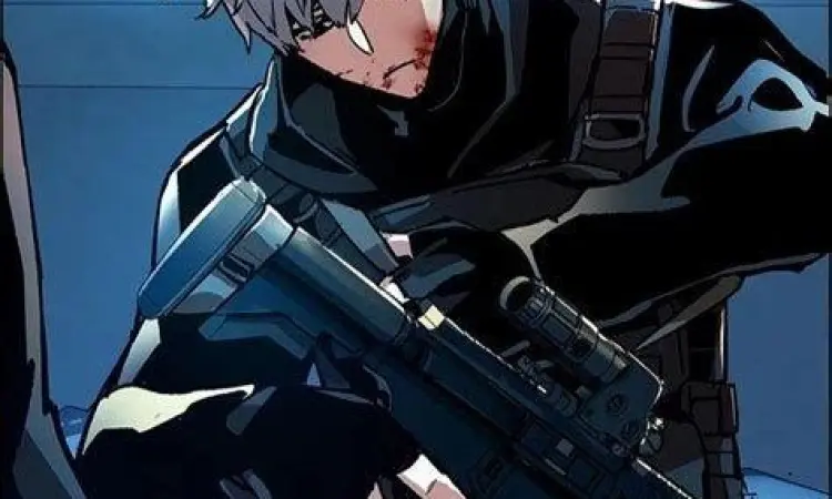 Panel aksi Yu Ijin dalam manhwa Mercenary Enrollment