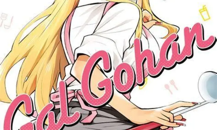 Ilustrasi makanan detail dalam manga Gal Gohan