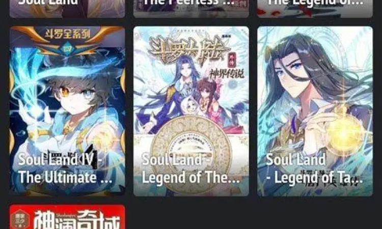 Gaya seni visual dalam komik Soul Land