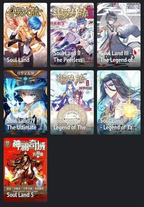 Visual Art Soul Land Gaya seni visual dalam komik Soul Land