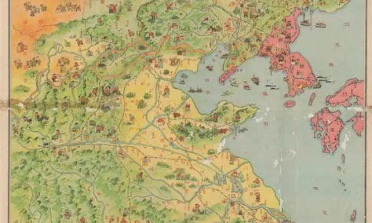 Peta negara-negara berperang di manga Kingdom