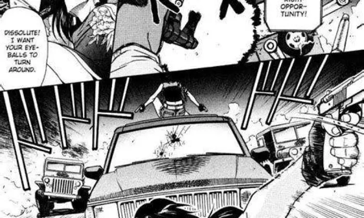 Adegan aksi dalam manga Black Lagoon