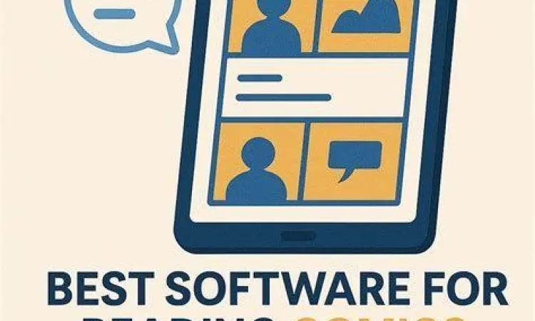 Kenyamanan Membaca Digital Seseorang membaca komik di tablet dengan nyaman