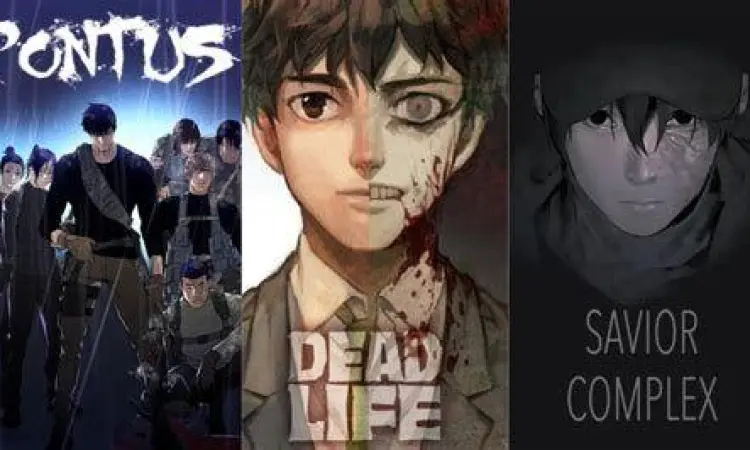 Suasana Apokalips Zombie Ilustrasi adegan mencekam dalam zombie manhwa