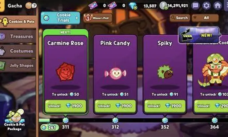 Tampilan menu gacha dan koleksi hero di Devil Advent