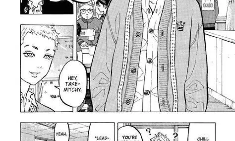 Panel manga Tokyo Revengers 247 pertarungan Mitsuya