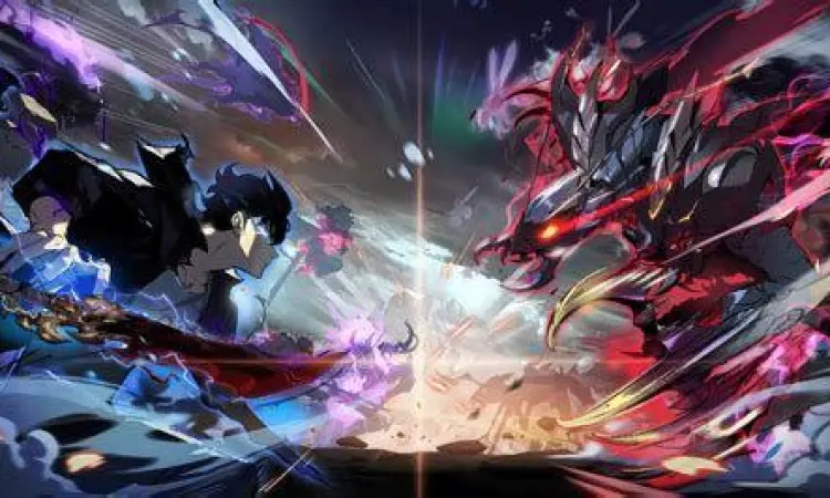 Beru the Shadow Ant Beru bertarung melawan monster raksasa