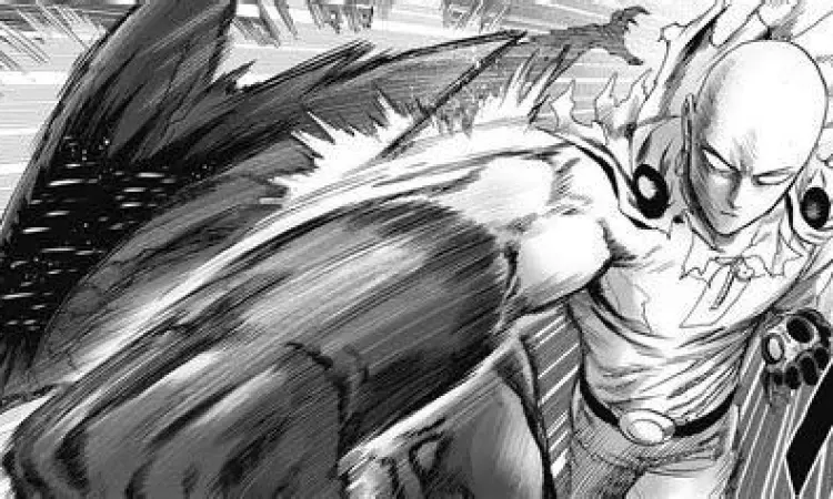 Pertarungan Garou melawan Saitama di manga