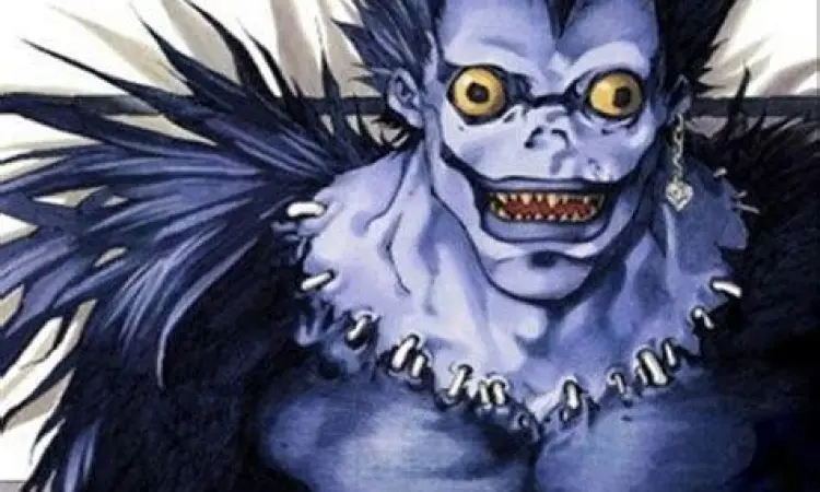 Ilustrasi Ryuk sang Shinigami dalam manga Death Note