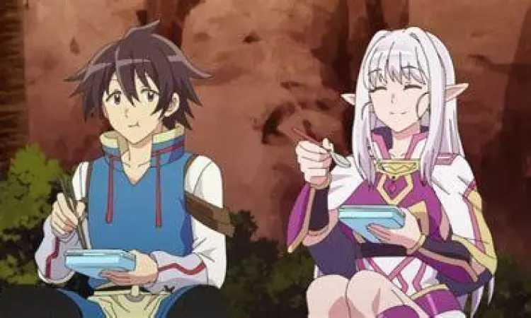 Marie menikmati makanan Jepang di manga