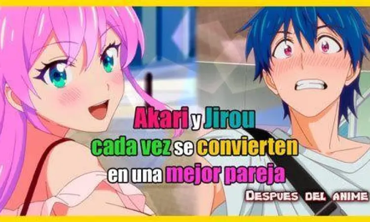 Momen romantis Jirou dan Akari di manga